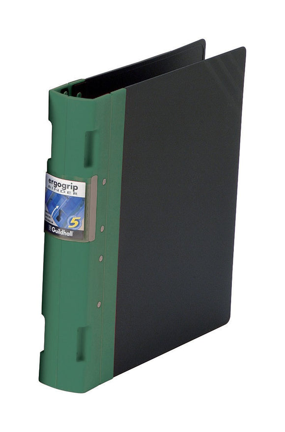 Guildhall GLX Ergogrip Ring Binder 4Ring 55mm A4 Green PK2