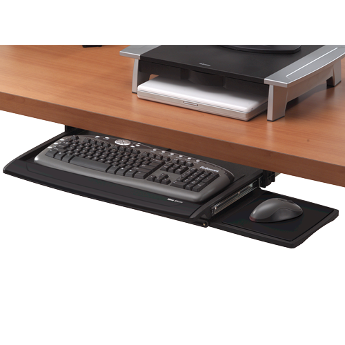 Fellowes Office Suites Deluxe Keyboard Drawer Black/Silver