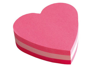 Post-it Heart Shaped Block Pad 70x70mm Pink 2007H