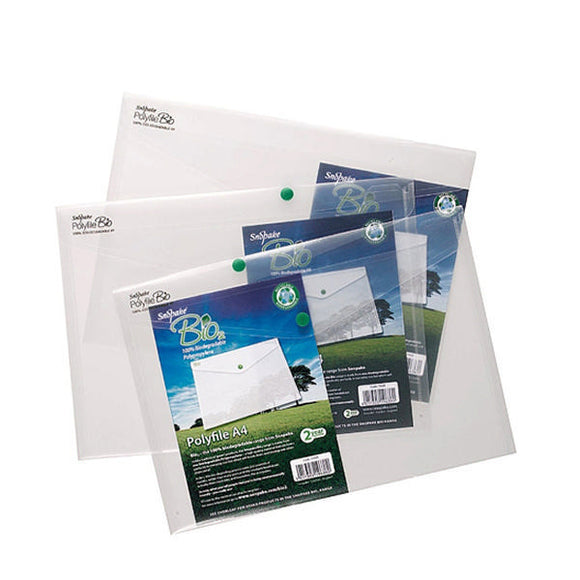 Snopake Bio Polyfile Wallet File A4 Clear PK5