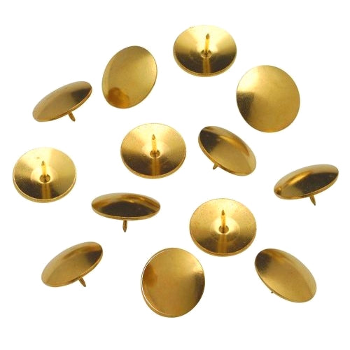 Value Drawing Pins Brassed 9.5mm PK100