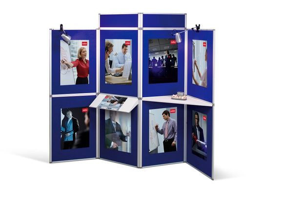 Nobo Pro-Panel 8 Panel Display System Blue