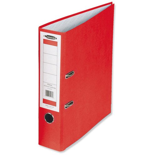 Concord Classic Lever Arch File A4 Red PK10