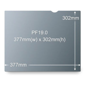 3M PF19.0 Frameless Privacy Filter (Black) 19 inch