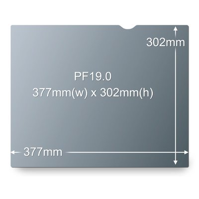 3M PF19.0 Frameless Privacy Filter (Black) 19 inch