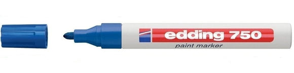 Edding 750 Paint Marker Bullet Tip 2-4mm Blue PK10