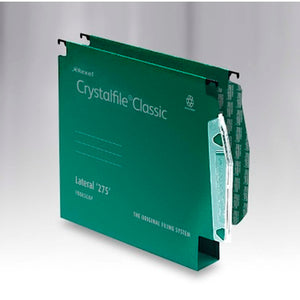 Rexel Crystalfile Classic 275 Lateral File 30mm Green PK50