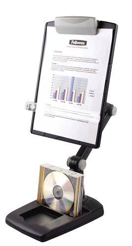 Fellowes Weighted Base Multi-Purpose Copyholder Graphite