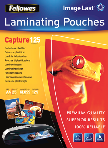 Fellowes Laminating Pouch A4 2x125 micron 5396301 (PK25)