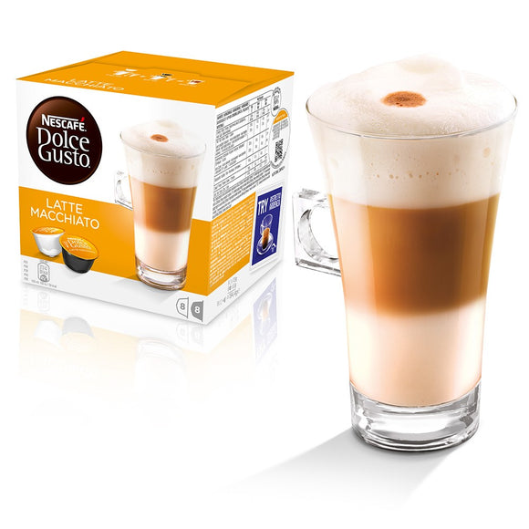 Nescafe Dolce Gusto Latte Macchiato 16 capsules (Pack 3)