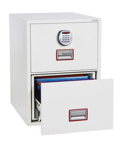 Phoenix Vertical Fire File 2 drwr Filing cbinet Elec Lock