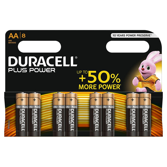 Duracell AA Plus Batteries PK8