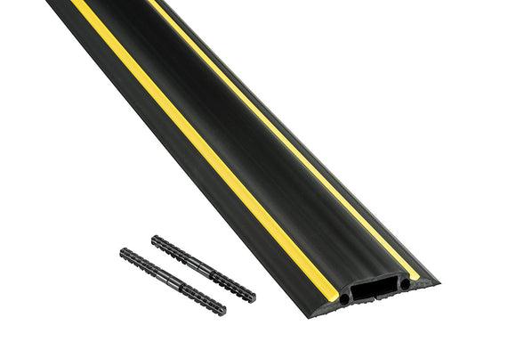 D-Line Medium Duty Cable Cover 1.8m Black & Yellow