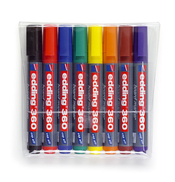 Edding 360 Whiteboard Marker Bullet Tip 1.5-3mm Assrtd PK8