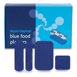 Reliance Dependaplast Blue Plasters Assorted Sizes PK100