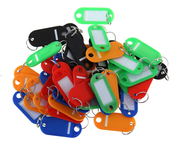 Value Sliding Key Tags Assorted Colours Small PK50