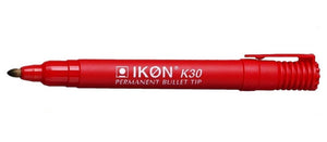 Value Permanent Marker Bullet Tip Red (PK10)