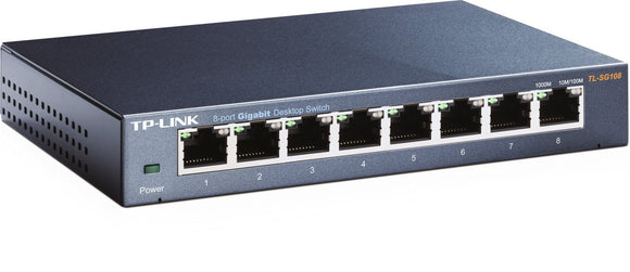 8 Port Gigabit Desktop Switch Steel Case