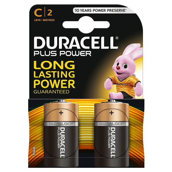 Duracell C Batteries PK2