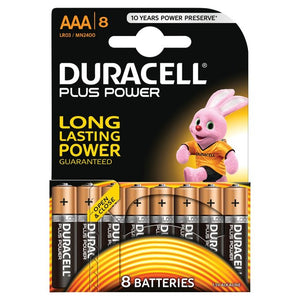 Duracell AAA Batteries PK8