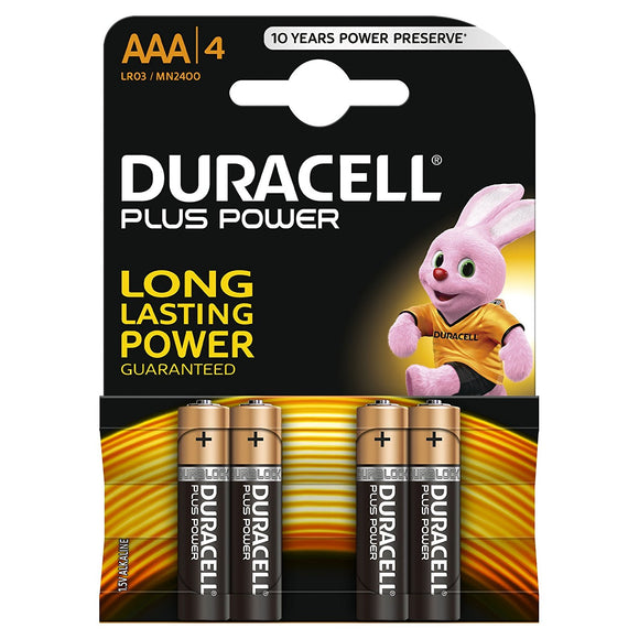 Duracell AAA Batteries PK4