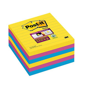 Post-it Super Sticky XL Lined Rio Colours Notes PK6