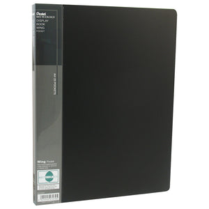 Pentel Display Book A4 Front Pocket Black