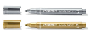 Staedtler Metallic Marker Gold & Silver PK2