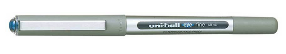 Uni Ball Eye UB 157 Fine Rollerball Pen Blue PK5