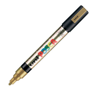 Posca PC-5M Marker Medium Gold PK1