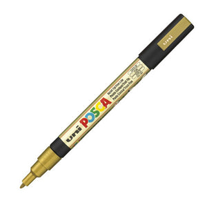 Posca PC-3M Marker Fine Gold PK1