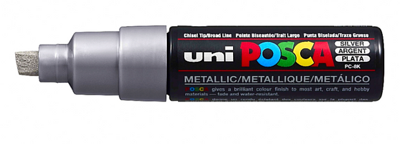 Posca PC-8K Marker Broad Silver PK1