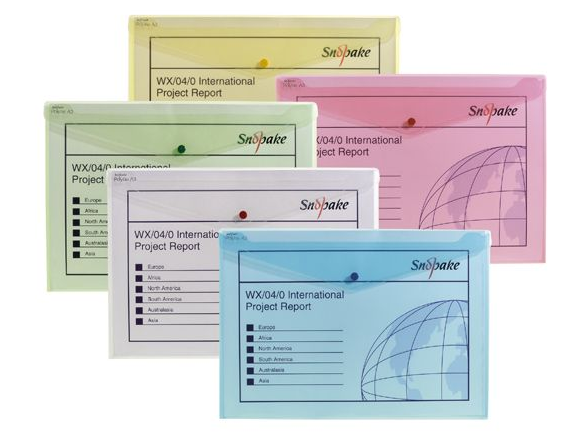 Snopake Polyfile Wallet File DL Classic Astd PK5