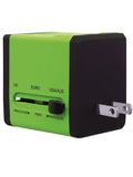 Swordfish VariPlug Dual USB Universal Travel Adapter Green