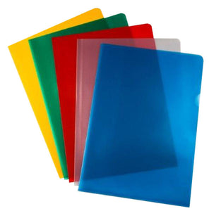 Value Cut Flush Folder A4 Assorted Clours 120 Micron PK50