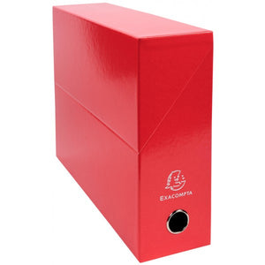 Iderama Filing Box 90mm Spine Red PK5