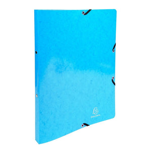 Iderama 2-Ring Binder w/Elastic 32x25cm 15mm L/Blue PK20