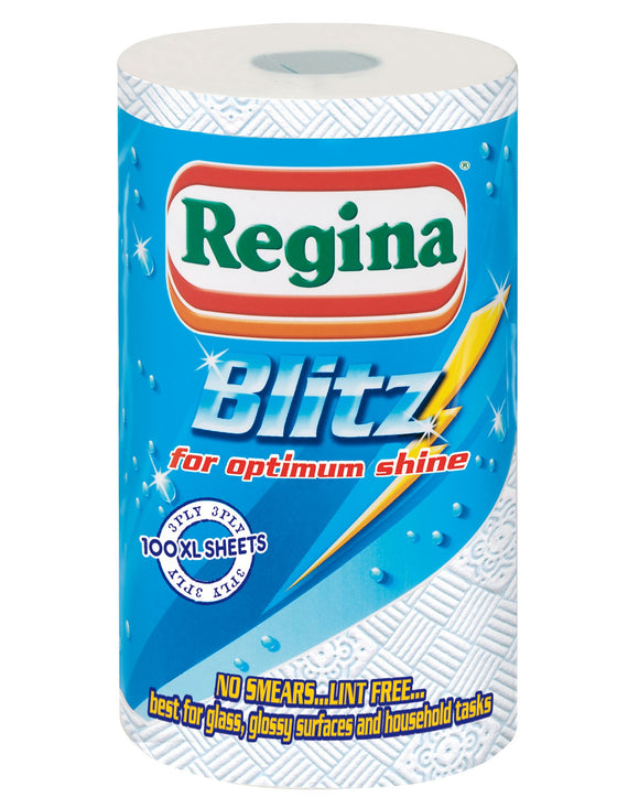 Regina Blitz 3 Ply Kitchen Roll Single