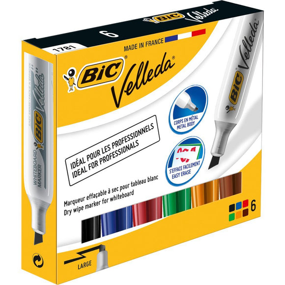 Bic Velleda 1781 Assorted PK6