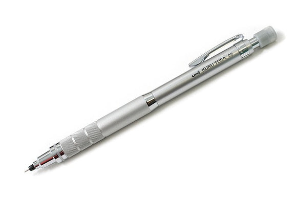 Uni-Ball Kuru Toga Prem Edition Mech Pencil Silver Barrel