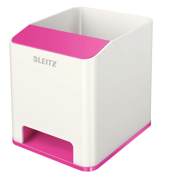 Leitz WOW Duo Colour Sound Pen Holder Pink 536310023 (PK1)