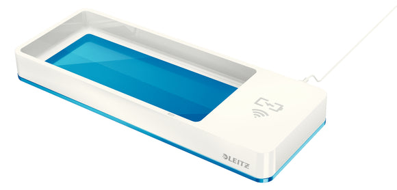 Leitz WOW Desk Organiser with Charger Blue 53651036 (PK1)