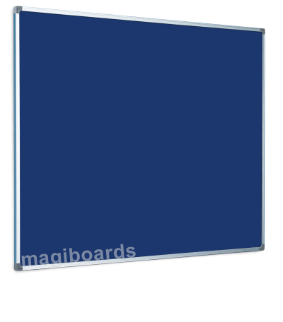 Magiboards Slim Frame Felt Noticeboard Blue 1500x1200mm