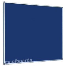 Magiboards Slim Frame Felt Noticeboard Blue 2400x1200mm