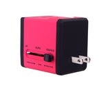 Swordfish VariPlug Dual USB Universal Travel Adapter Pink