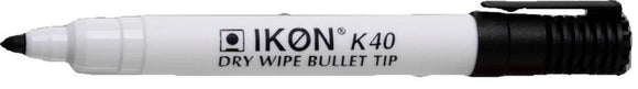 Value Dry Wipe Marker Bullet Tip Black (PK10)