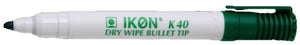 Value Dry Wipe Marker Bullet Tip Green (PK10)