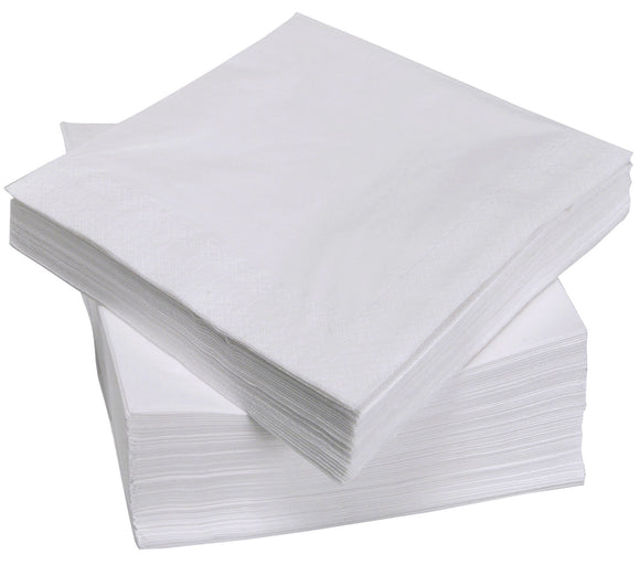 Value White Napkins 33cm 2ply (Pack 100)