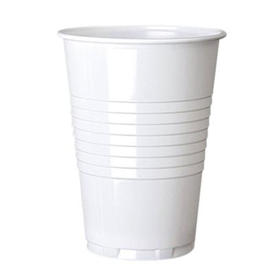 Value 7oz Plastic White Vendng Cups (Pack 100)