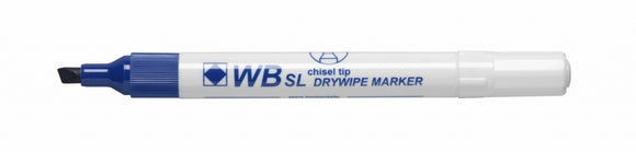 Value Drywipe Marker Chisel Tip Blue PK10